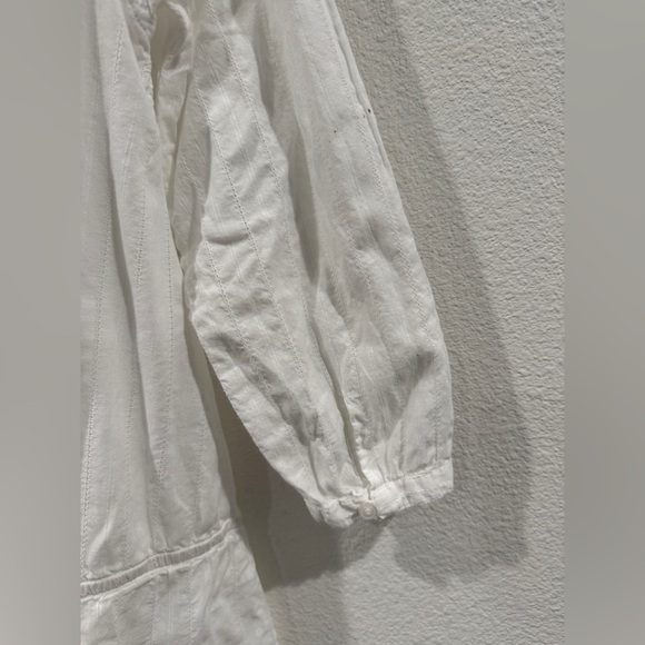 House of Harlow 1960 100% Cotton White Vivienne Mini Drop Waist Boho Dress M - Picture 15 of 17